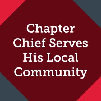 Chapter Chief Serves His Local Community